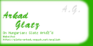 arkad glatz business card